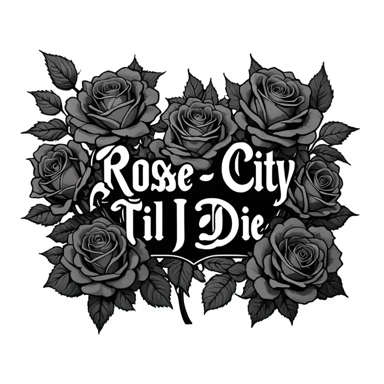 The Phraserose City Til I Die Surrounded By Roses Growing