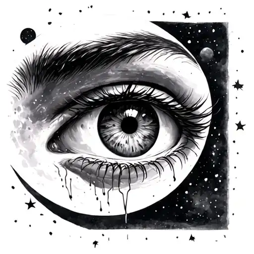 Eye Crying On The Moon