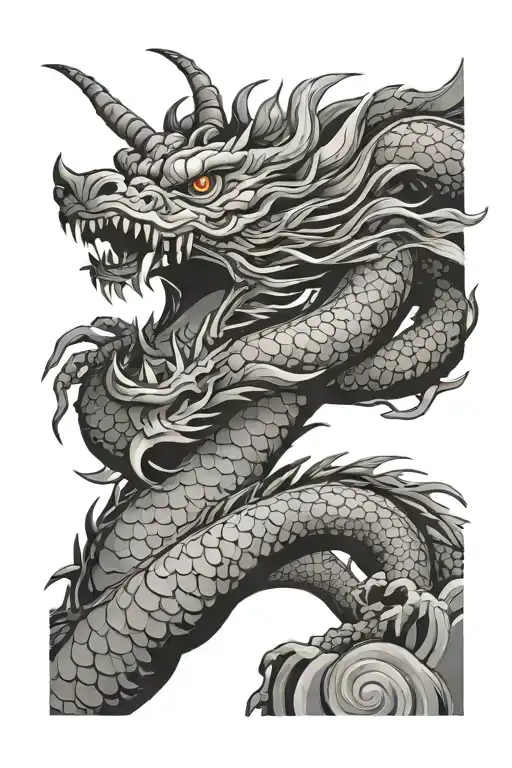 Japanese Dragon Flat