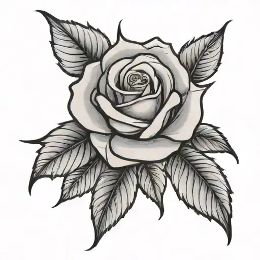 Neo Traditional Rose