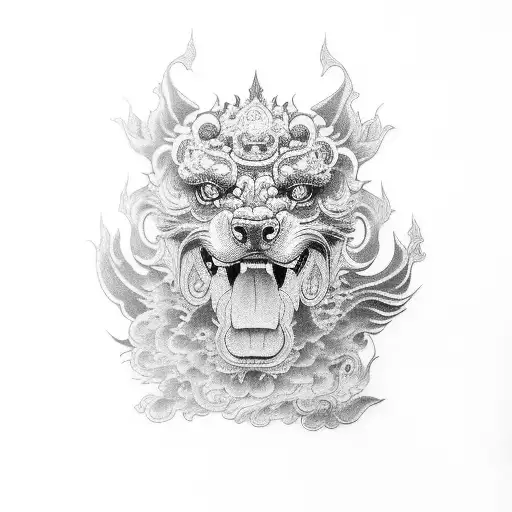 Foo Dog Leg Sleeve