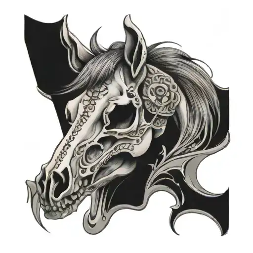Horse Skull Day Of The Dead