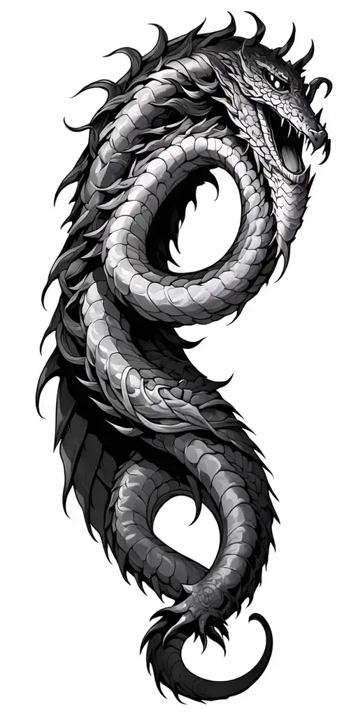 Jormungandr Covering The Whole Arm