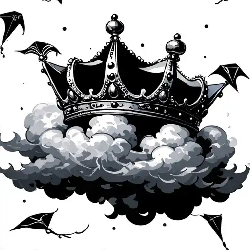 Crown And Clouds With Kites