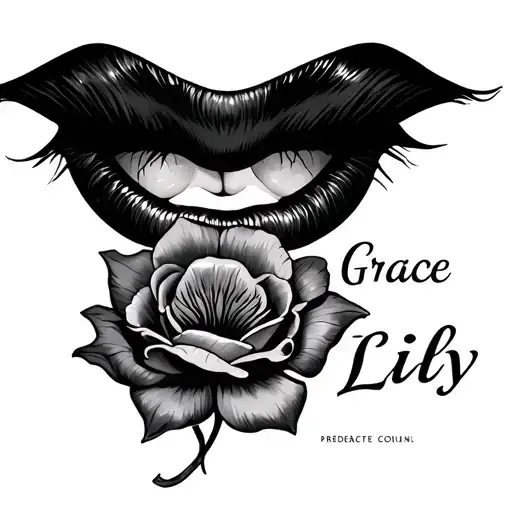 Name Grace Lily With Kisses