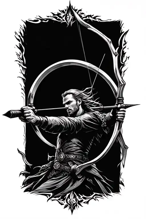 Elden Ring Archer Shooting An Arrow