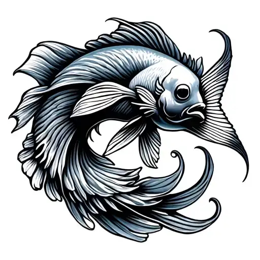 Pisces Fish Tatto Design