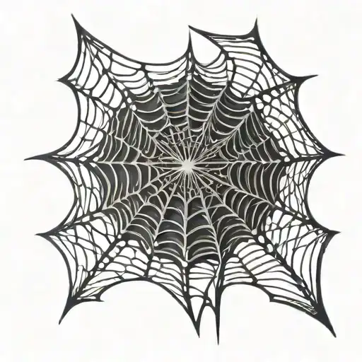 Black Metal Spider Web