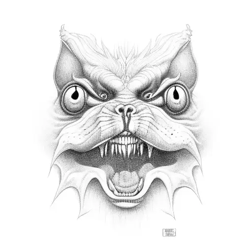 Kali With Scary Eyes And Long Tongue Out Hanging