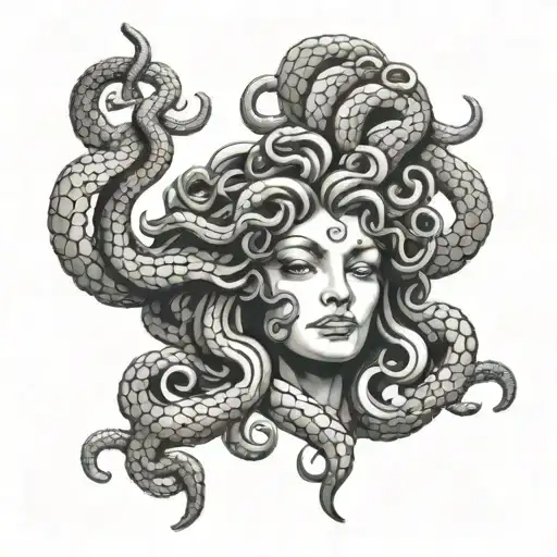 Medusa Holding A Decapitated Head