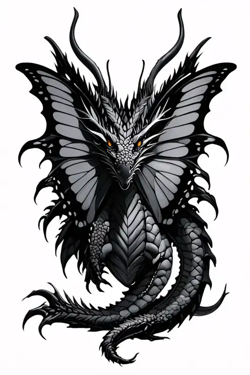 Dragon Butterfly Aries