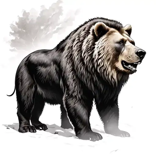 A Combination Of A Grizzly Bear And The English Lion