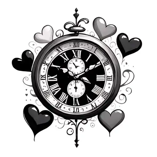 Sog's Clock With Hearts