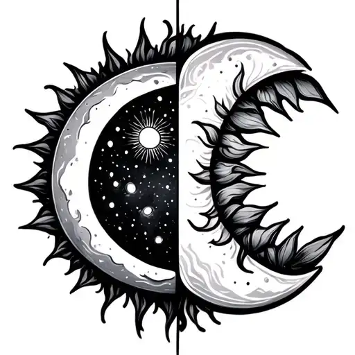 Half Moon And A Half Sun