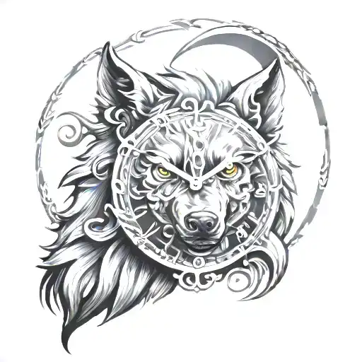 Wolf Time Clock With Zeus