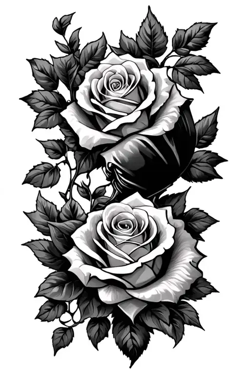 Roses With Vines And Boxing Related