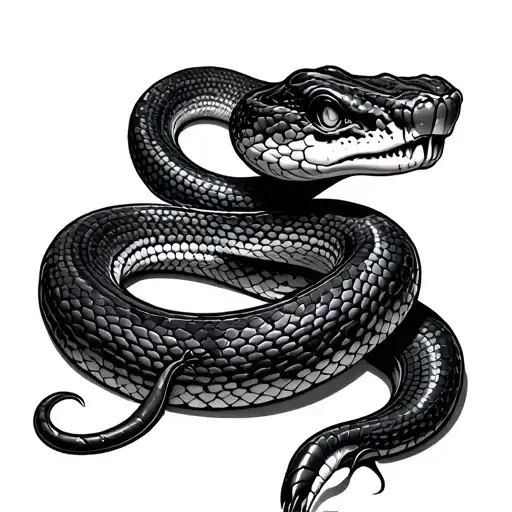 Snake With Broken Neck