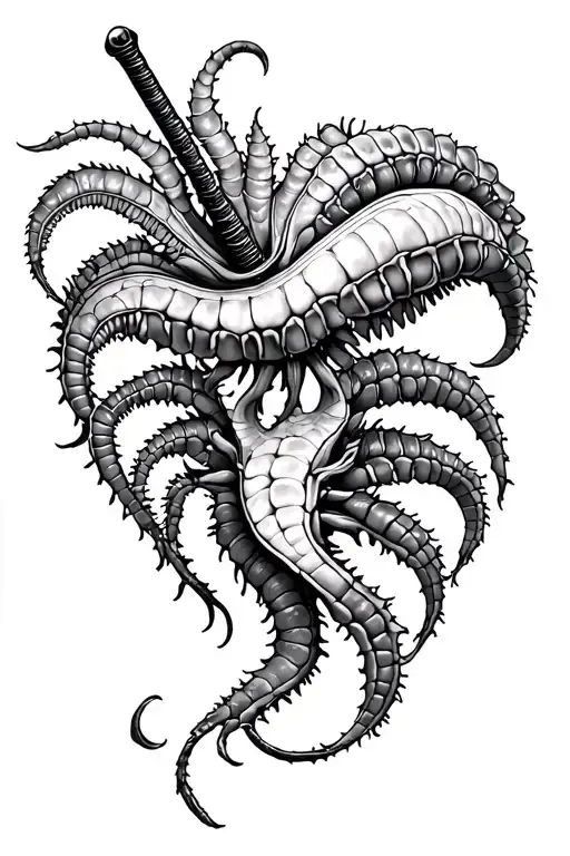 Katana And Venus Fly Trap