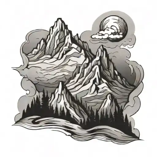 Mountain With Plieades