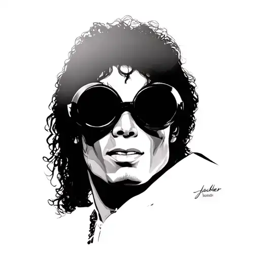 Michael Jackson Face With Black Goggles