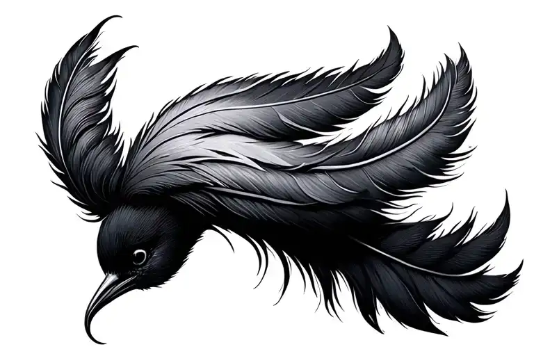 Lac Bird In Shape Of Feather Turning