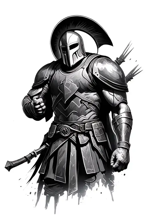 Warrier Spartan Soldier