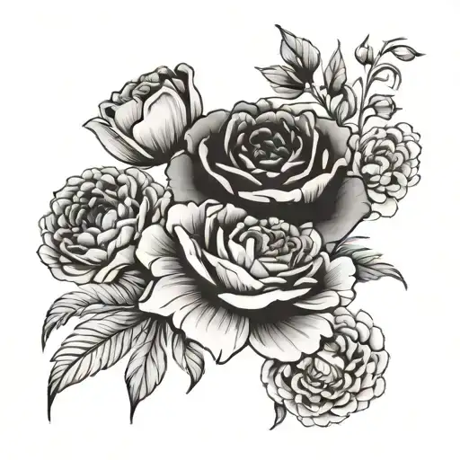 Rose Carnation Chrysanthemum Poppy Flowers