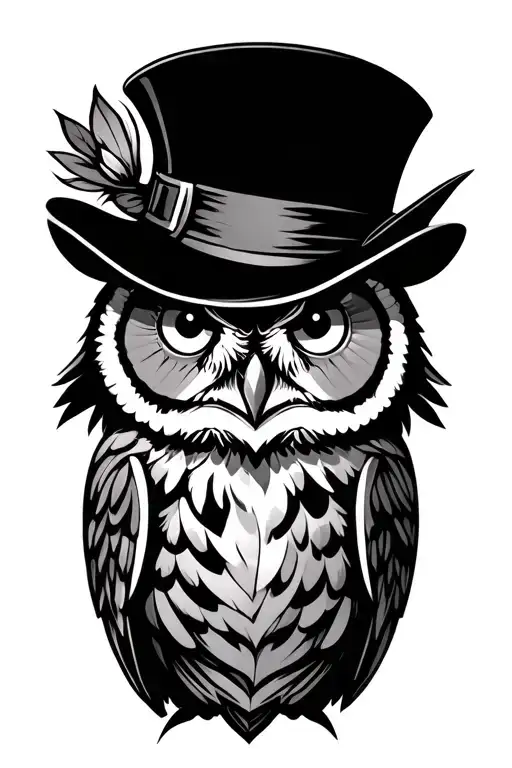 Owl In Top Hat