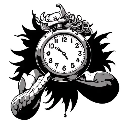 Mugivars Luffy Showing The Clock On The Arm