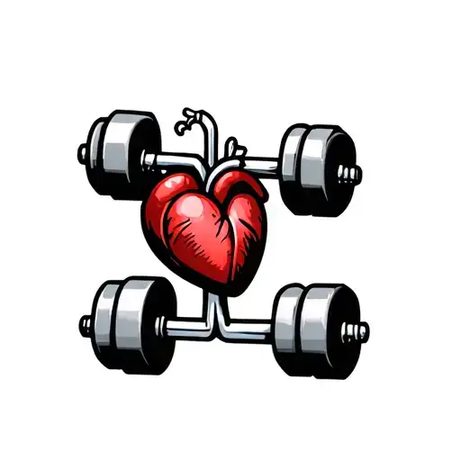 Heartbeat Line With Dumbell Weight
