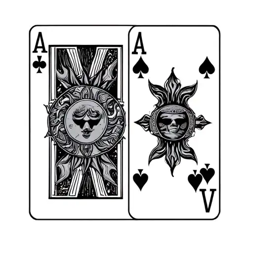 Sun And Alcohol Playing Cards