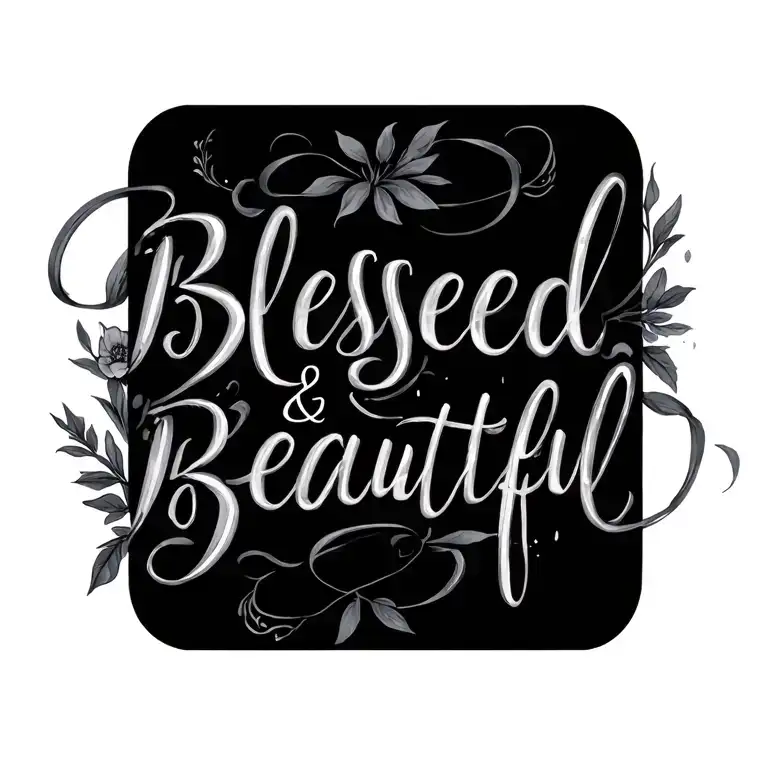 Blessed Black& Beautiful Writing
