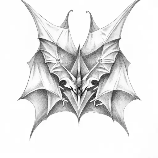 Bat Wings Stretched Out