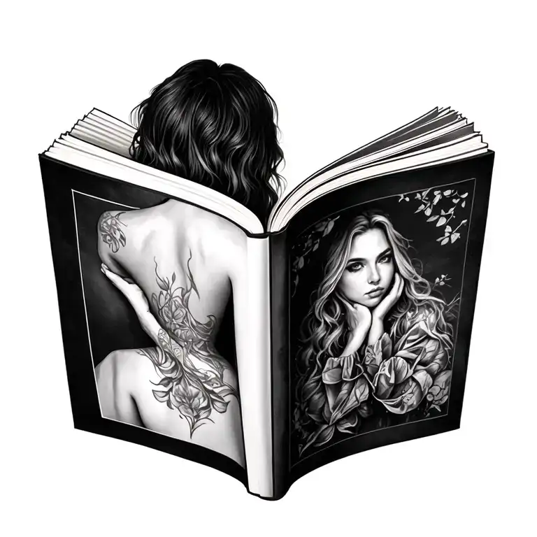 A Memory Book On The Top Of Your Back With Paige's Falling Out To Fall Down Your Back Each Page