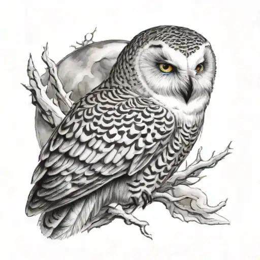 Snowy Owl Surrounded