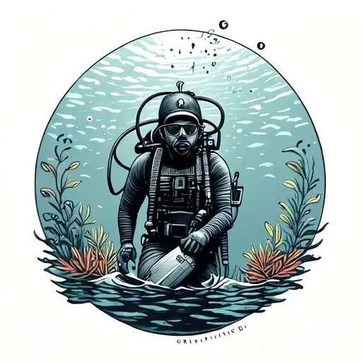 Scuba Diving Fine Line Egypt Matching