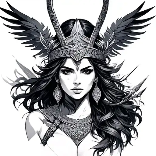 Melek Strong Woman Warrior And Power