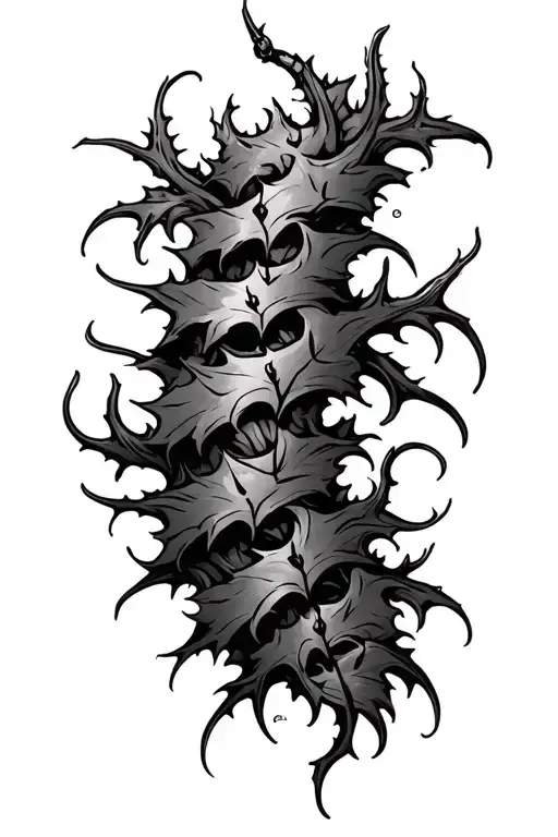 Thorny Vine Wrapping Around Arm