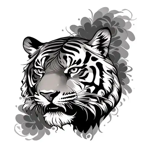 Japanese Tiger With Carpas Sleeve