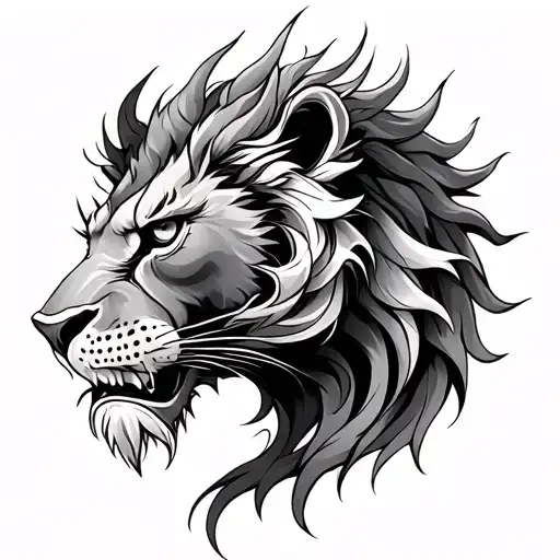 Lion And Dragon Two Faces In One