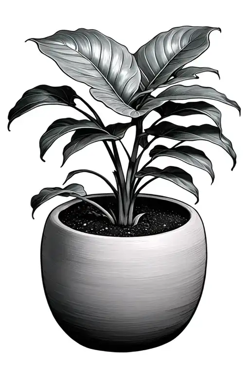 Polly Alocasia Plant In Pot