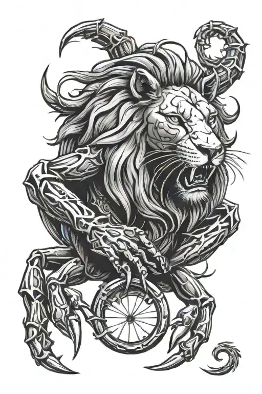 Lion Scorpion Crab Netball Hoop