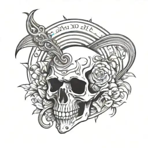 Rainbow Design Representing Death Date