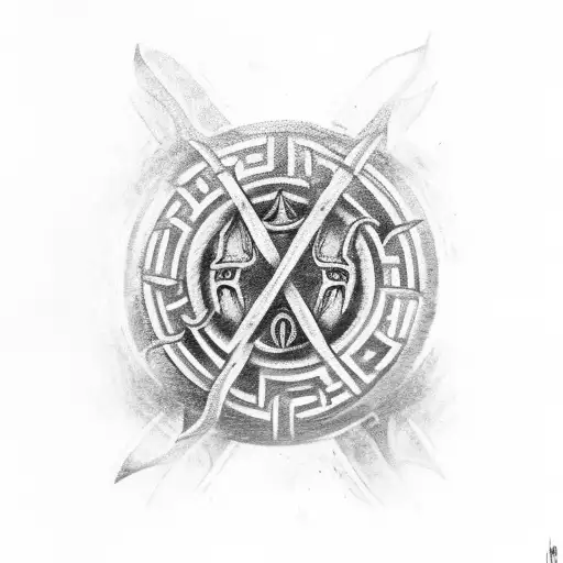 Viking Symbols With Protection Runes