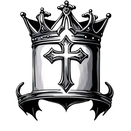 3 Nail Cross With Crown