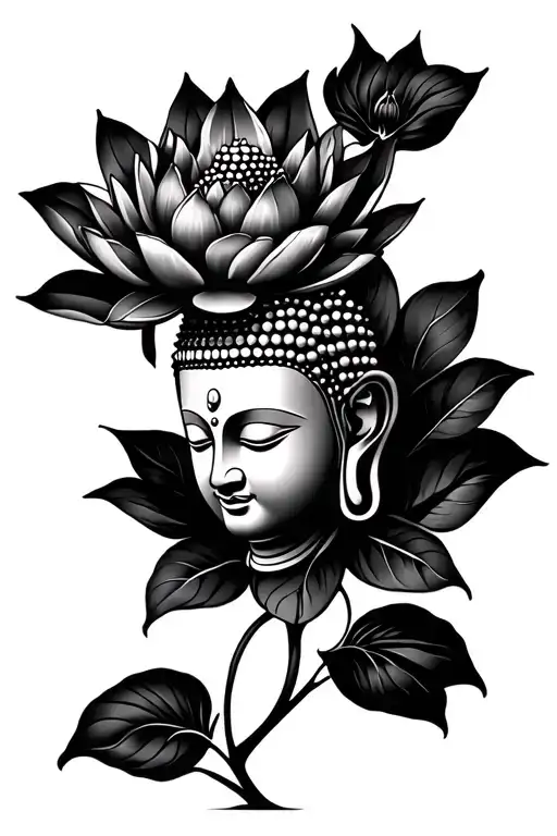 Bouddha Lotus Flower Sleeve