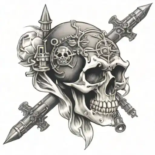 Skull And Bullets Smoke