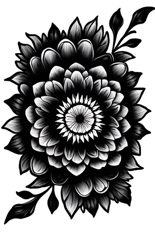 Mandala Tattoo Design Floral