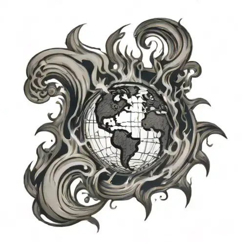 World And Destruction Fire Destruction