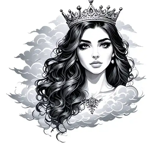 Laura Lee With Crown And Clouds Shadow